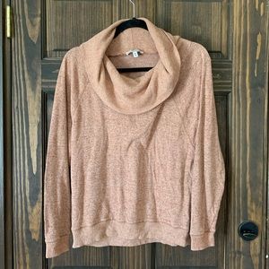 Express xsmall tan cowl neck sweater